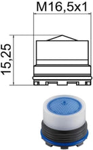 Carica l'immagine nel visualizzatore di Gallery, Kit Aeratore di Ricambio, per Rubinetti a Scomparsa 16,5 x 1 mm, 3 Pezzi con Chiave - Rompigetto Filtro Filtrino