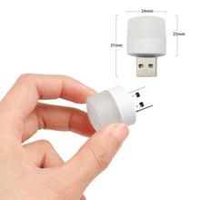 Carica l'immagine nel visualizzatore di Gallery, Mini lampadina a LED USB, senza sensore di luce, plug-in, bianco caldo, compatta, ideale per camera da letto, bagno, cuc