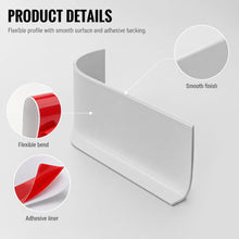 Carica l'immagine nel visualizzatore di Gallery, QWORK® Battiscopa autoadesivo 12m, 50x20mm bianco - flessibile