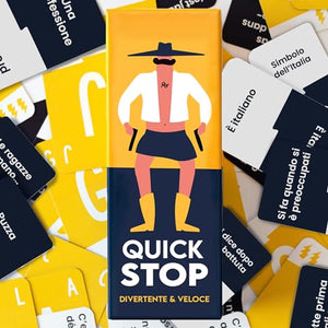 ATM Gaming QUICKSTOP - Gioco di Società per Famiglia ed Amici - Gioco di Carte - Perfetto per Creare Atmosfera - Da 2 a 7 Giocatori - Italiano