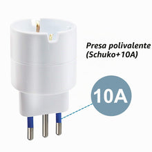 Carica l'immagine nel visualizzatore di Gallery, EXTRASTAR Set 4 Adattatori da Schuko a Spina Piccola 10A, Bianco, Confezione da 4