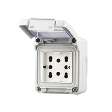 Carica l'immagine nel visualizzatore di Gallery, 4box - Externa scatola da esterno IP55 2 moduli completa di Side. Contenitore e Presa. Non necessita di adattatore. Resi