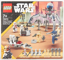 Carica l&#39;immagine nel visualizzatore di Gallery, LEGO Star Wars Battle Pack Clone Trooper e Battle Droid Set da Battaglia con Veicolo Giocattolo Speeder Bike, Tri-Droide e Postazione Difensiva, Regalo per Bambini e Bambine da 7 Anni in su 75372