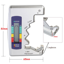 Carica l'immagine nel visualizzatore di Gallery, Mesee Misuratore Digitale Batterie Universale, Rilevatore Capacità Batteria Verificatore Digitale per Batterie LCD Teste