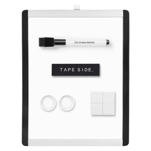 Amazon Basics Lavagna magnetica cancellabile a secco, telaio in plastica/alluminio, 21.6 x 28 cm, Bianco