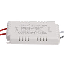 Carica l'immagine nel visualizzatore di Gallery, 105W Trasformatore Elettronico Alogeno AC 220V - AC 12V Adattatore Alimentatore per Lampadine Alogene a Bassa Tensione P