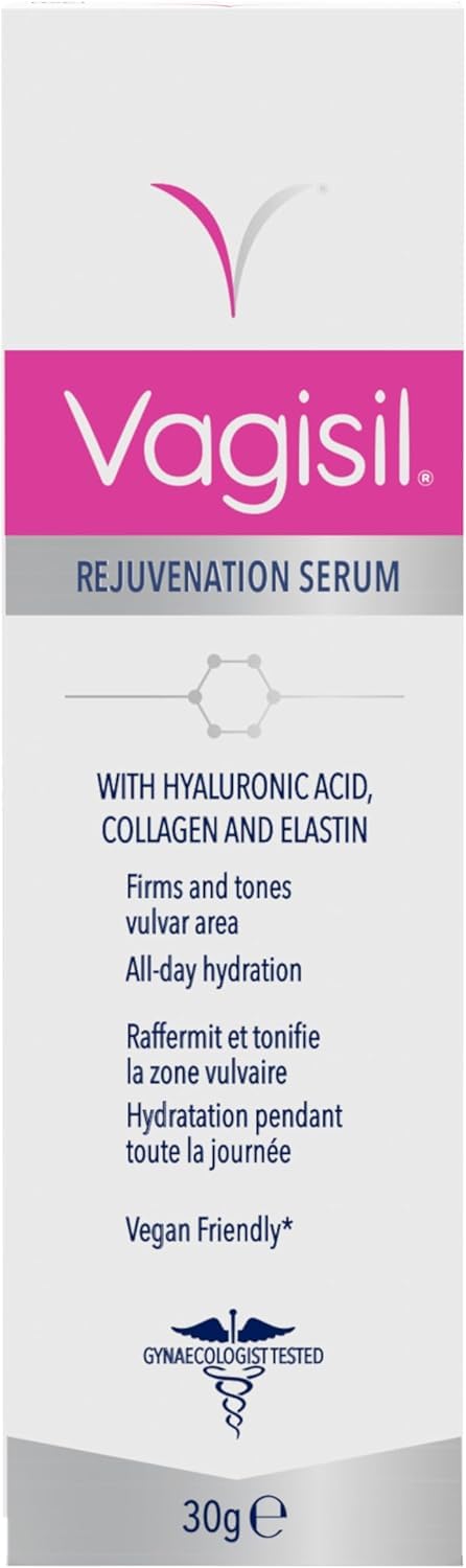 Vagisil Rejuvenation Serum, Siero Azione Idratante, Rimpolpante E Ringiovanente Per La Zona Vulvare, Con Acido Ialuronico, Collagene Ed Elastina, Idrata, Rassoda E Tonifica, 30 g