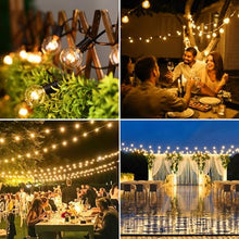 Carica l'immagine nel visualizzatore di Gallery, FIFlying Catena Luminosa Esterno 8.8M/29FT, G40 Luci da Esterno Giardino con 12+1 LED, 2700K Bianco Caldo Impermeabile Catena Luci Esterno, Adatta per Festival, Matrimoni, Feste, Giardini, Terrazze