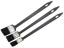 Carica l'immagine nel visualizzatore di Gallery, Faithfull FAIPBRAD3 Long Reach Angled Radiator Paint Brush Set of Three: 25, 38, 50mm (1, 1.5, 2in) 300mm Long Handle