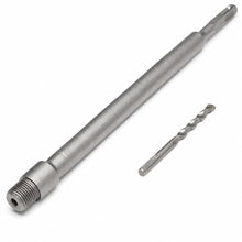 Carica l'immagine nel visualizzatore di Gallery, Topolenashop Asta Prolunga 35 cm per Fresa a Tazza SDS Plus – Barra con Punta di Centraggio e Filettatura M22 per Corone