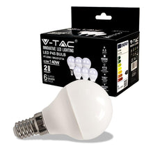 Carica l'immagine nel visualizzatore di Gallery, V-TAC Lampadina LED con Attacco E14 4,5W P45 470 Lumen, Lampadina LED Massima Efficienza e Risparmio Energetico, Luce 40