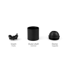 Carica l'immagine nel visualizzatore di Gallery, Pack di 4 Portalampada E27 | Nero | Supporto Attacco E27 Liscio | Montaggio M10x1 | Base per Lampadina a Vista e Filetto