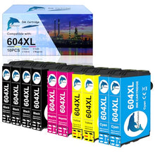 Carica l&#39;immagine nel visualizzatore di Gallery, GoToners 604XL Cartucce Compatibili per Epson 604 XL Multipack per XP-2200 XP-2205 XP-3200 XP-3205 XP-4200 XP-4205 WF-2910 WF-2930 WF-2935 WF-2950 (4 Nero, 2 Ciano, 2 Magenta, 2 Giallo)
