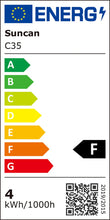 Carica l'immagine nel visualizzatore di Gallery, Lampadina LED E14, forma a fiamma, 4 W, sostituisce lampadine alogene da 40 W, 360 lumen, 2700 K, luce bianca calda, 6 p