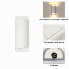 Carica l'immagine nel visualizzatore di Gallery, Applique da Parete Interno Moderno, Lampadina Intercambiabile G9