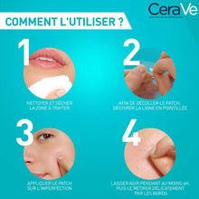 Carica l&#39;immagine nel visualizzatore di Gallery, CeraVe Patches Idrocolloidali Anti Brufoli, Per Pelli a Tendenza Acneica, Trasparenti e Invisibili sulla Pelle, Non lascia segni, Con Niacinamide e 3 Ceramidi Essenziali, 22 Pezzi