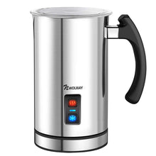 Carica l'immagine nel visualizzatore di Gallery, Montalatte elettrico automatico da 500 watt 240 ml in acciaio inossidabile adatto per rivestimento antiaderente schiuma di latte caldo e freddo facile da pulire