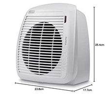 Carica l'immagine nel visualizzatore di Gallery, De'Longhi HVY1020 Termoventilatore verticale Young, Silenzioso e leggero, Protezione antigoccia, Maniglia, Dispositivo di sicurezza, Luce, Protezione antigelo, Piccole dimensioni, 2000watt, Bianco