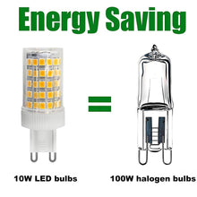 Carica l'immagine nel visualizzatore di Gallery, Confezione da 3 Lampadine a LED G9 da 10W equivalenti a 100W Alogene, 86 LED, 1000Lm, Angolo di Diffusione 360°, Ultra L