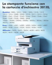 Carica l&#39;immagine nel visualizzatore di Gallery, Heroil 301 XL 301XL Cartucce d&#39;inchiostro Rigenerato per HP 301 XL Nero e Colore Compatibile per HP OfficeJet 2620 2622 4504 4630 5534 Envy 4500 5530 5532 Deskjet 1000 1010 1510 2050 2540 3050（2-Pack