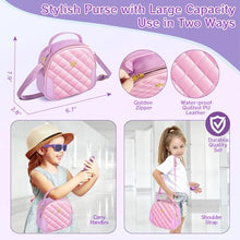 Carica l'immagine nel visualizzatore di Gallery, Regalo Bambina Giocattoli, Borsa per Bambina con Accessori - Trucchi Bambina Diario Maschera per Gli Occhi di Unicorno Portafoglio Telefono, Natale Compleanno Giochi Regalo Bambina 3 4 5 6 7 8 Anni
