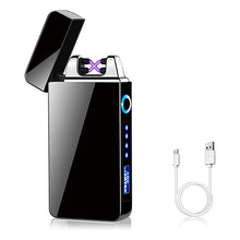 Carica l&#39;immagine nel visualizzatore di Gallery, Idee Regalo per Papà, Regali Festa del Papà, Accendino Elettrico, USB Accendino Elettronico Touchscreen Antivento Senza Fiamma Accendino Ricaricabile Accendino, Regali Uomini, Papà, Lui