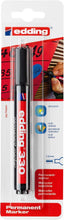 Carica l'immagine nel visualizzatore di Gallery, edding 330 pennarello indelebile - nero - 1 marcatore - punta a scalpello 1-5 mm - impermeabile, ad asciugatura rapida, a prova di sbavature - per cartone, plastica, vetro, legno, metallo e tessuto