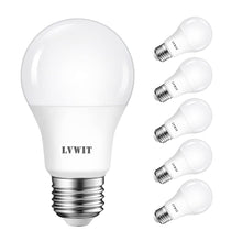Carica l'immagine nel visualizzatore di Gallery, LVWIT Lampadina a LED E27, Forma A60, 8W Equivalenti a 60W, Luce Bianca Naturale 4000K, 806Lm, Consumo Basso, Risparmio 