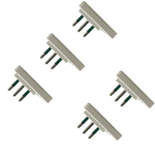 Carica l'immagine nel visualizzatore di Gallery, gloca Set 5 Spine Piatte Salvaspazio 10A Colore Bianco Standard Italiano 250V