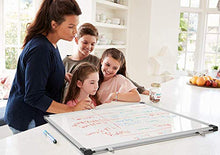 Carica l&#39;immagine nel visualizzatore di Gallery, Amazon Basics Lavagna bianco, cancellabile a secco, con supporto porta-pennarelli e bordi in alluminio, 90 cm x 60 cm