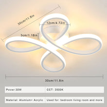 Carica l'immagine nel visualizzatore di Gallery, Plafoniera LED Soffitto Moderna, 30W 3375LM, 3000K Bianco Caldo