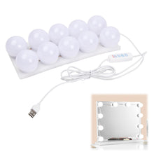 Carica l'immagine nel visualizzatore di Gallery, Jinlaili Luci da Specchio, 10 Lampadine Dimmerabili, Luci da Specchio a LED in Stile Hollywoodiano, Lampade da Toeletta,