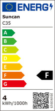 Carica l'immagine nel visualizzatore di Gallery, Lampadina LED E14, forma a fiamma, 4 W, sostituisce lampadine alogene da 40 W, 360 lumen, 2700 K, luce bianca calda, 6 p