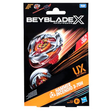 Carica l'immagine nel visualizzatore di Gallery, Beyblade X, Starter Pack, Hammer Incendio 3-70H UX con trottola e Lanciatore