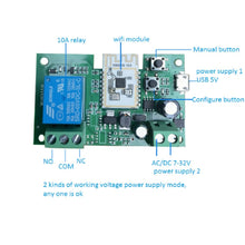 Carica l'immagine nel visualizzatore di Gallery, MHCOZY eWelink Wifi Bluetooth Relay Módulo funziona con Alexa,app telefono remoto DC 12V 24V 32V relè di uscita passivo per il controllo di accesso al cancello del garage intelligente fai da te