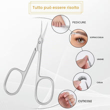 Carica l'immagine nel visualizzatore di Gallery, URAQT Forbici per Unghie, Forbici per Cuticole, Forbicina Professionale Unghie Forbici Manicure Taglia Cuticole per Prof