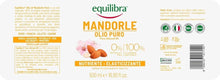 Carica l'immagine nel visualizzatore di Gallery, Equilibra Olio di Mandorle Dolci Puro, Nutriente ed Elasticizzante, 500 ml