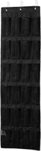 Carica l'immagine nel visualizzatore di Gallery, Amazon Basics Organizer da appendere alla porta, con 24 tasche, colore nero, 47 x 6.3 x 165 cm