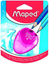 Carica l'immagine nel visualizzatore di Gallery, Maped - Materiale scolastico - Temperamatite I Gloo - Temperamatite con serbatoio - Ha 2 fori per l'affilatura - Dimensioni custodia compatta - 3 diversi modelli