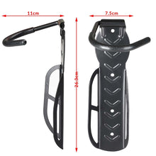 Carica l'immagine nel visualizzatore di Gallery, Bakaji Set 2 Staffe Ganci Porta Bicicletta Bici da Parete Muro Staffa Gancio Supporto Pieghevole in Gomma Salvaspazio pe