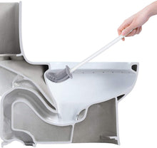 Carica l'immagine nel visualizzatore di Gallery, Ibergrif Scopino Bagno WC Silicone con Supporto, Scopettino WC, Bianco