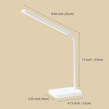 Carica l'immagine nel visualizzatore di Gallery, Lampada LED Scrivania Batteria Ricaricabile 2000mAh, Luce Lettura Libro Senza Fili,Touch Control 3 Colori, 6 Luminosità 