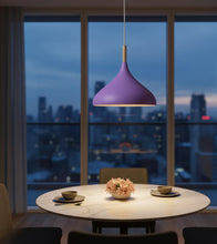 Carica l'immagine nel visualizzatore di Gallery, BEL AIR HOME - Lampada a sospensione BAVIERA 1xE-27 (LAMPADINA NON INCLUSA) Diametro 30 cm in metallo e legno, Altezza r