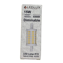 Carica l'immagine nel visualizzatore di Gallery, 1 Pezzo Lampada Led R7S 78mm Dimmerabile, 15W=180W 1800lm, Diametro 30mm, Angolo Luce 360°, Bianco Neutro 4000K