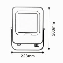 Carica l'immagine nel visualizzatore di Gallery, M Ledme - Faretto Proiettore Led Napoli Plus Bianco 100W, Protezione IP65, Dimmerabile da Luce Fredda a Luce Calda 3000K
