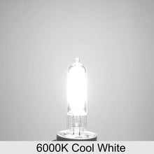 Carica l'immagine nel visualizzatore di Gallery, Set di 5 lampadine LED G9 2W, equivalenti a alogene 25 W, coperchio in vetro, 6000 K, bianco freddo, 250 lumen, angolo d