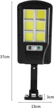Carica l'immagine nel visualizzatore di Gallery, SQUADO Lampioni solari a LED da esterno con sensore di movimento, 120/128/160 COB, impermeabili, per giardino, patio, pe