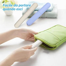 Carica l'immagine nel visualizzatore di Gallery, Aeuezxx Custodia per Spazzolino da Denti, 2 Pezzi Plastica Custodia Spazzolino e 5 Pezzi Copri Protettiva Spazzolino Por