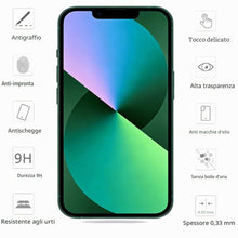 Carica l'immagine nel visualizzatore di Gallery, 3 Pezzi Vetro Temperato Compatibile per iPhone 13 Mini Pellicola Proteggi Protettiva 5,4 Pollici Durezza 9H Senza Bolle 