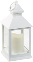 Carica l'immagine nel visualizzatore di Gallery, Lunartec Candle Lights - Lampada da cimitero a LED con Timer: Lanterna con Candela LED tremolante, Timer, Funzionamento 